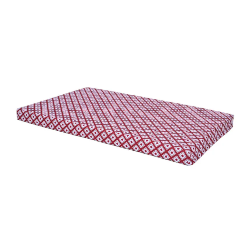Leeby colchón impermeable rojo para perros
