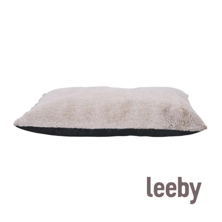 Leeby colchón suave beige para perros