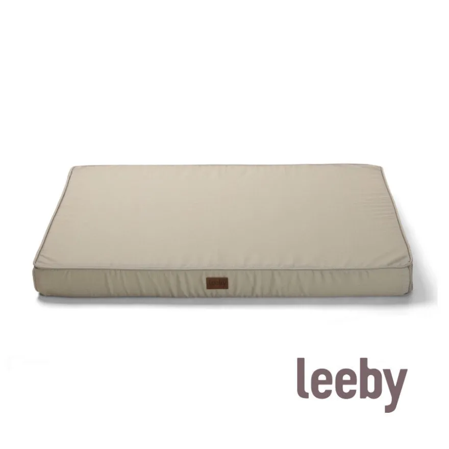 Leeby colchón viscoelástico gris para perros