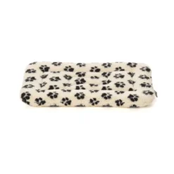Leeby Colchoneta Suave con Estampado de Huellas para perros