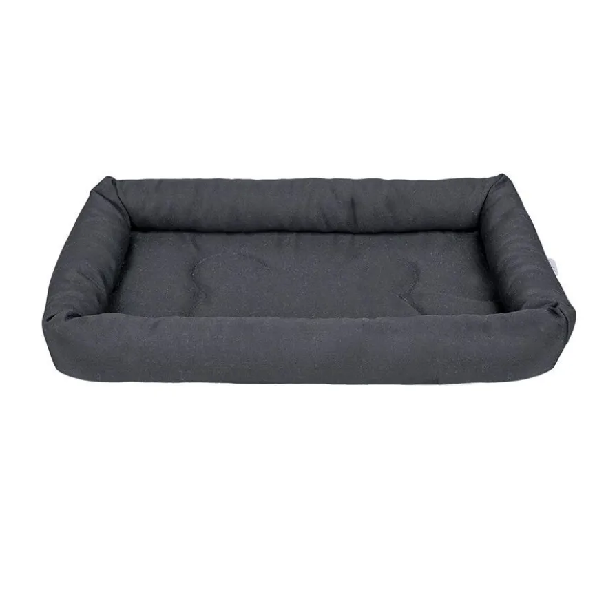 Leeby Colchoneta Suave Negra para perros