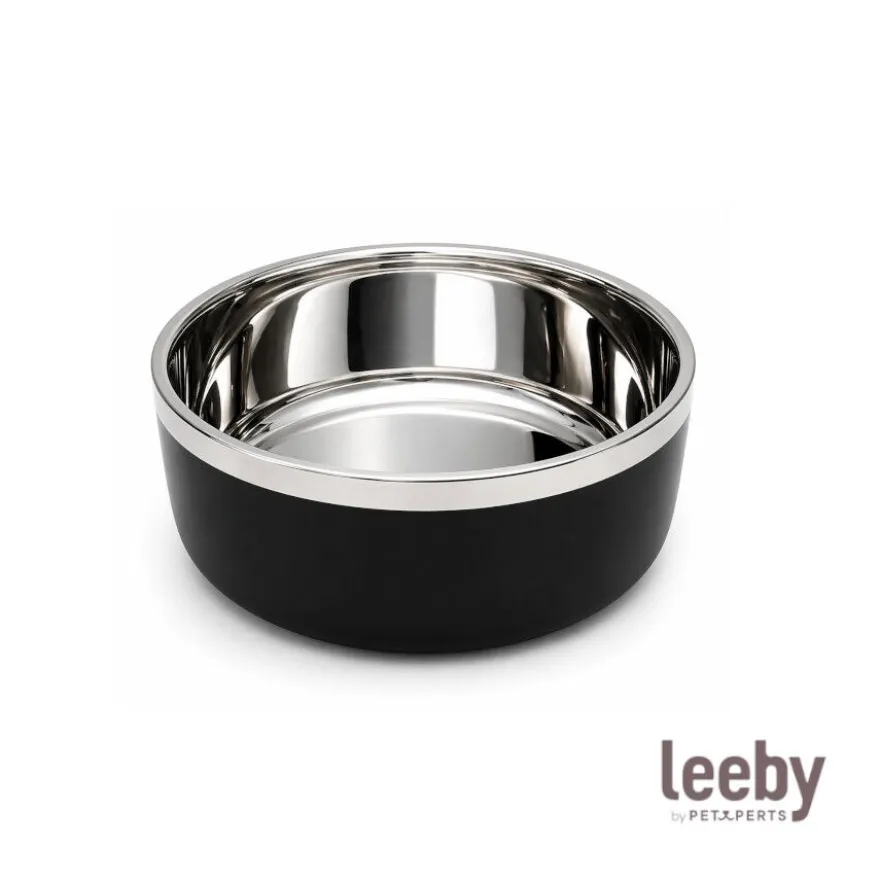 Leeby Comedero Acero Inoxidable para perros y gatos