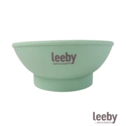 Leeby Comedero Antivoracidad Verde para perros y gatos