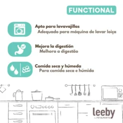 Leeby Comedero Antivoracidad de Cerámica para gatos