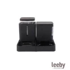 Leeby Comedero Automático y Dispensador de Agua 2 en 1 para perros y gatos