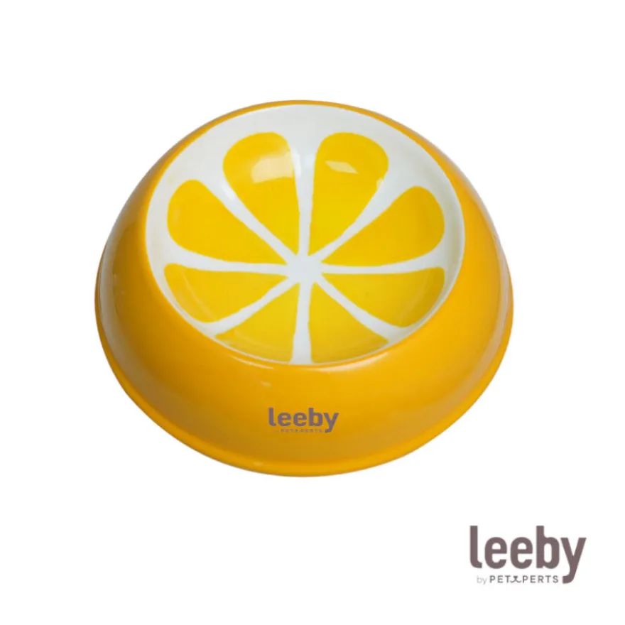 Leeby Comedero de Cerámica Estampado Limón para gatos
