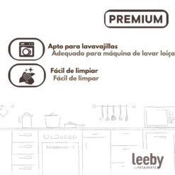 Leeby Comedero de Cerámica Estampado Limón para gatos