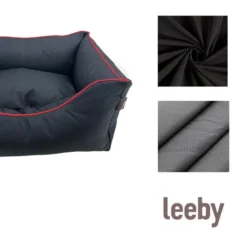 Leeby Cuna waterproof Anti Pelos Negro para perros
