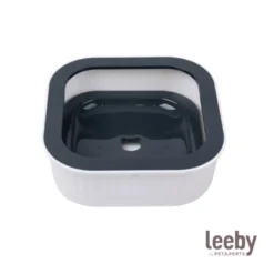 Leeby Dispensador Agua Anti Salpicaduras Blanco para perros