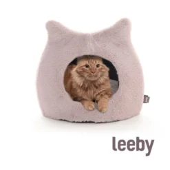 Leeby Iglú Anti Estrés Rosa para gatos