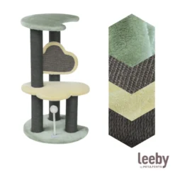 Leeby Karlo torre rascador con juguete para gatitos