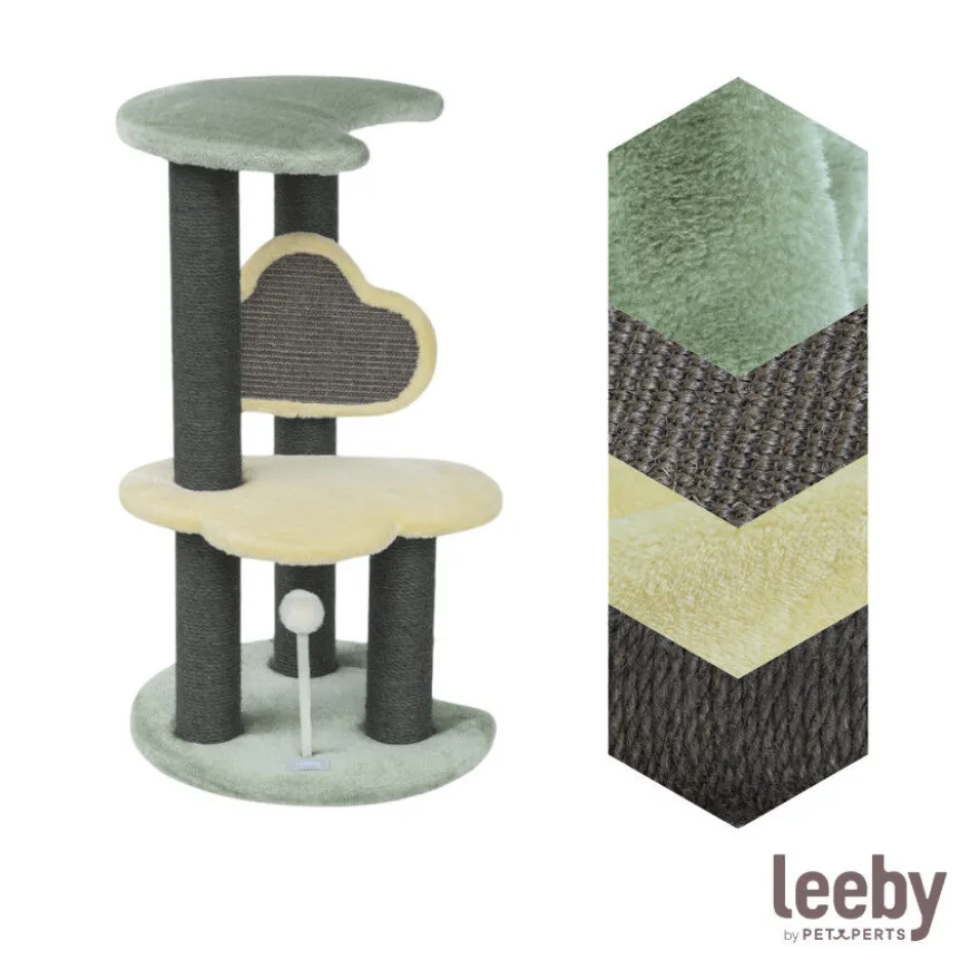 Leeby Karlo torre rascador con juguete para gatitos