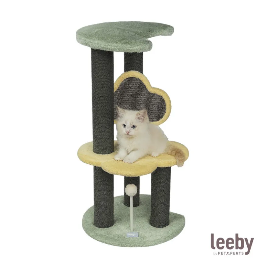 Leeby Karlo torre rascador con juguete para gatitos