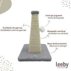 Leeby Katya pirámide rascador con juguete para gatitos