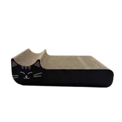 Leeby Kira tabla rascador de cartón negro para gatos