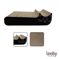 Leeby Kira tabla rascador de cartón negro para gatos
