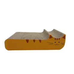 Leeby Kira tabla rascador de cartón naranja para gatos