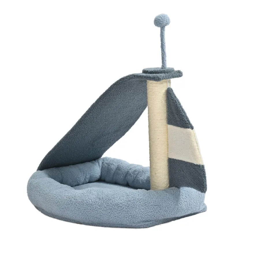 Leeby Koko rascador con cama y juguete para gatitos