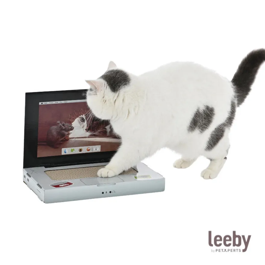 Leeby Lola rascador de cartón en forma de ordenador para gatos