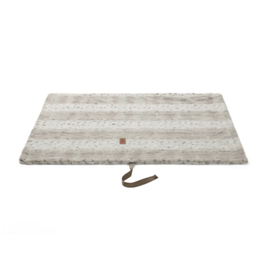 Leeby manta suave leopardo print para perros