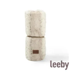 Leeby manta suave leopardo print para perros