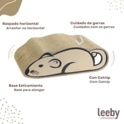 Leeby Miaou tabla rascador de cartón para gatos