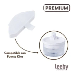 Leeby Set 3 Recambios de Filtros para Fuente sin Cable de perros y gatos
