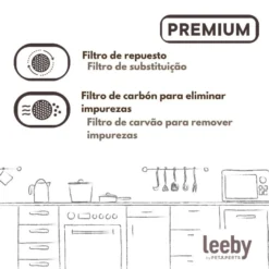 Leeby Set 3 Recambios de Filtros para Fuente Koko de perros y gatos