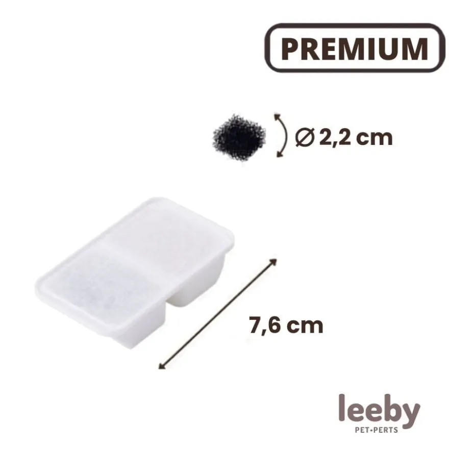 Leeby Set 3 Recambios de Filtros para Fuente Koko de perros y gatos
