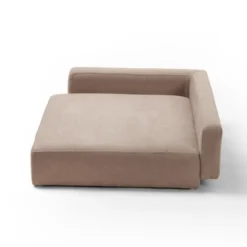 Leeby sofá chaiselongue beige para perros