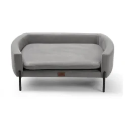 Leeby sofá elevado gris para perros