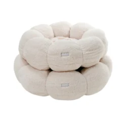Leeby Sofá Flower Bed Beige para cachorros
