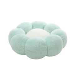Leeby Sofá Flower Bed Swirl Azul para perros