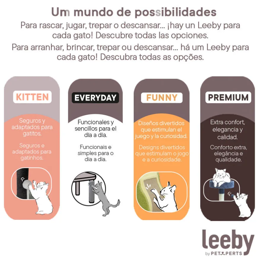 Leeby Sol rascador de sisal para gatos
