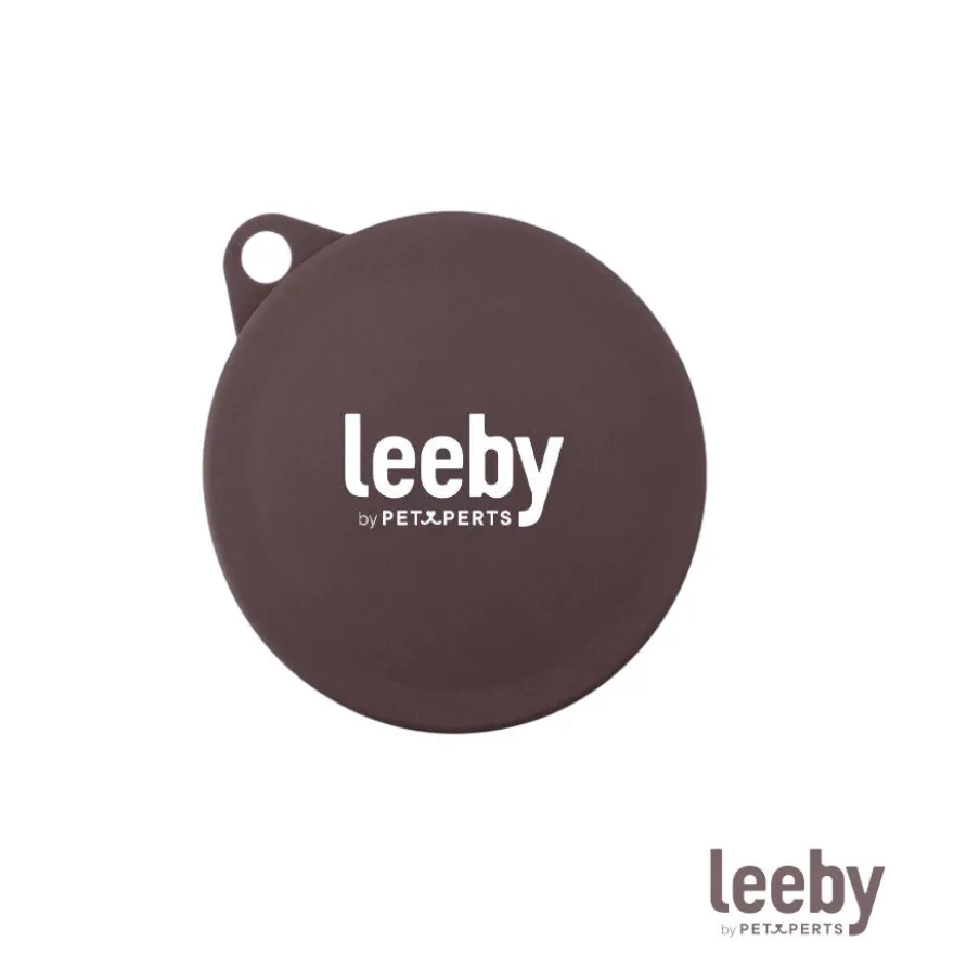 Leeby Tapa Comedero Marrón para perros y gatos