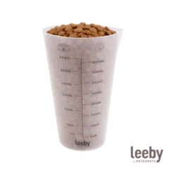 Leeby Taza Medidora Transparente para perros y gatos