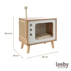 Leeby Thierre TV cama nido rascador para gatos