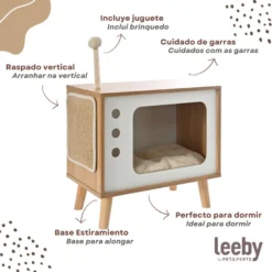 Leeby Thierre TV cama nido rascador para gatos