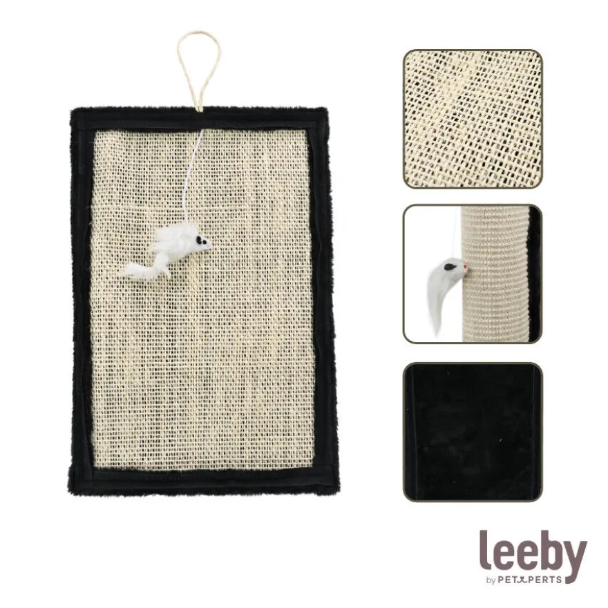 Leeby Tito rascador para pata de mesa con juguete para gatos