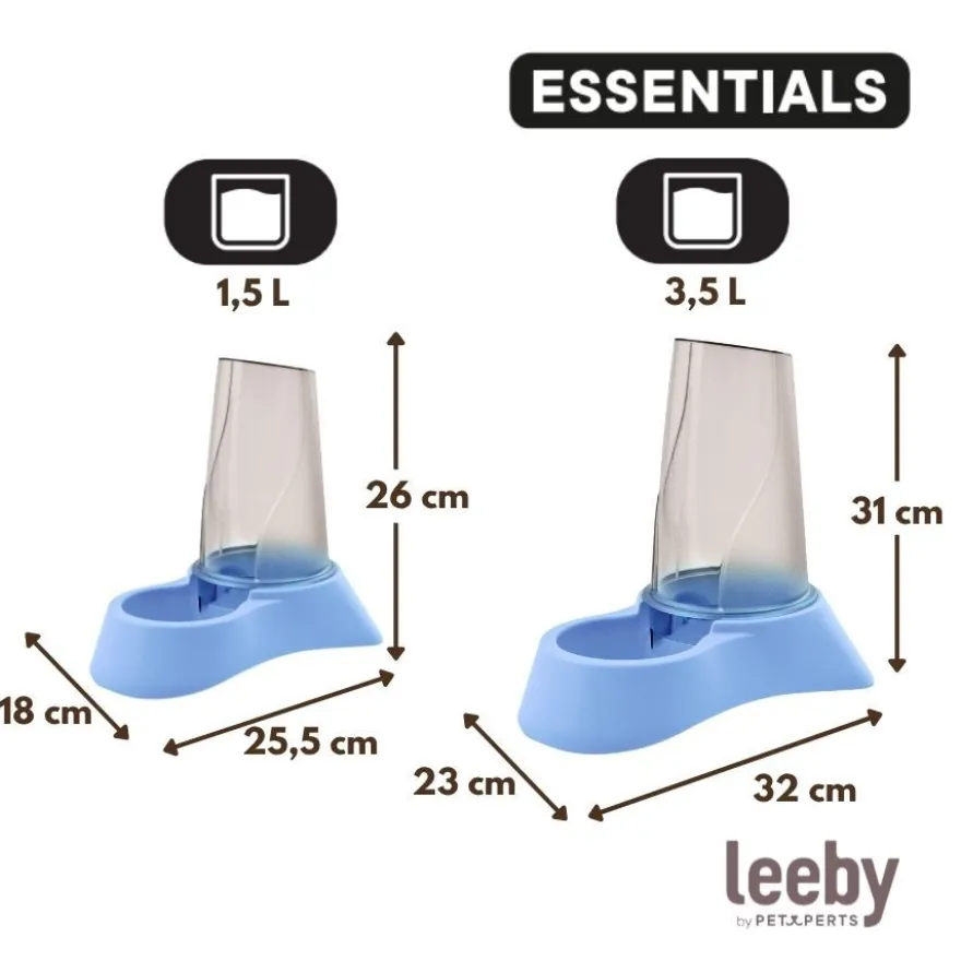 Leeby Tolva Dispensadora de Comida Color Azul para perros y gatos