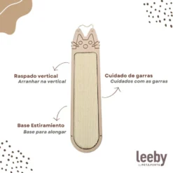 Leeby Wilki rascador de pared para gatos