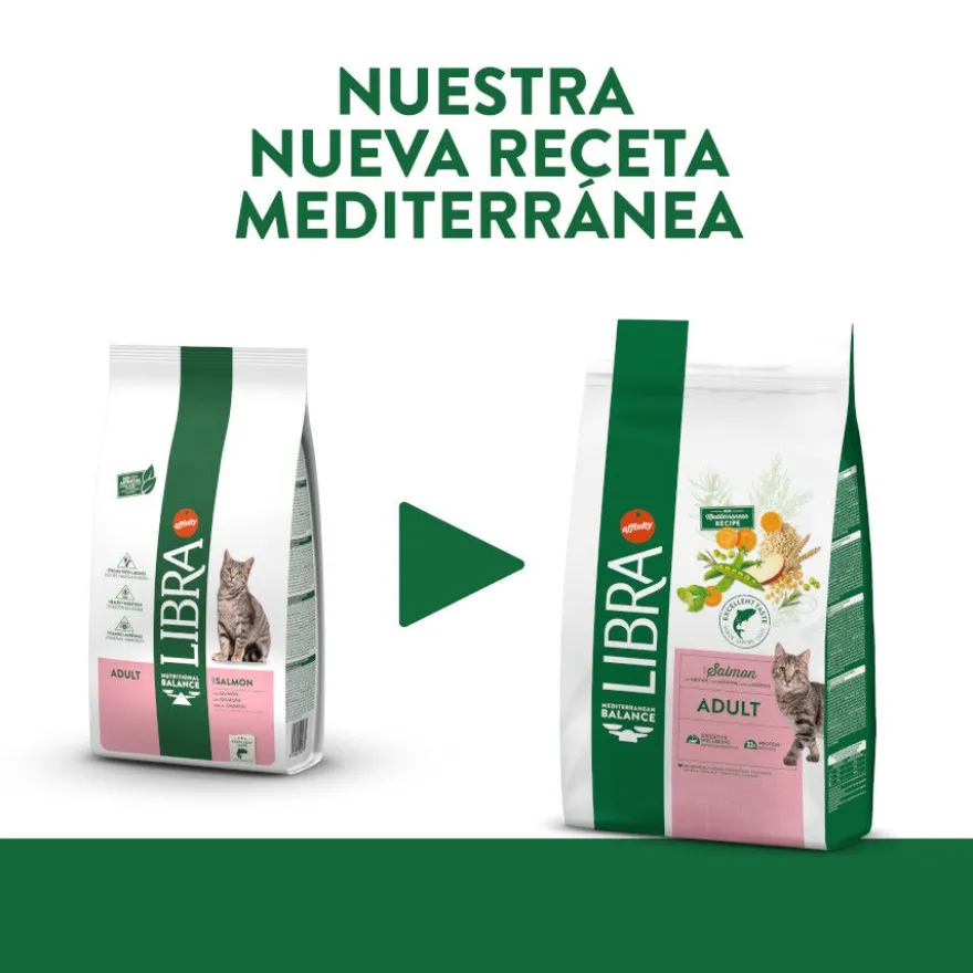 Libra Adult Salmón y Arroz pienso para gatos