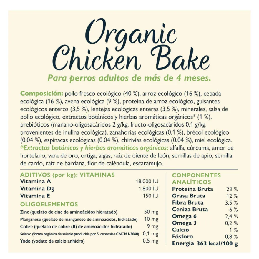 Lily's Kitchen Organic Pollo y Verdura pienso para perros