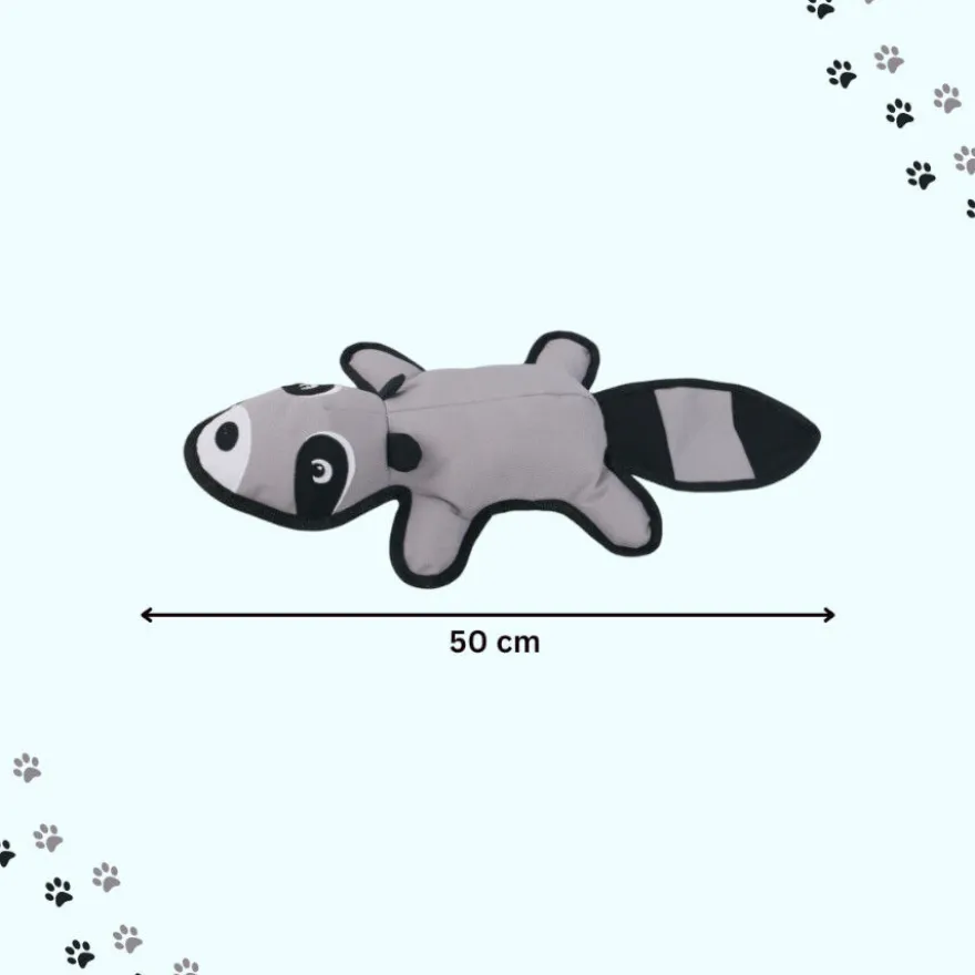 LOVE THE EARTH Peluche Resistente Mapache con Sonido para perros