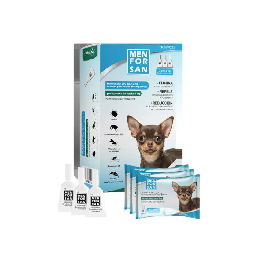 Menforsan Pipetas Antiparasitarias para perros
