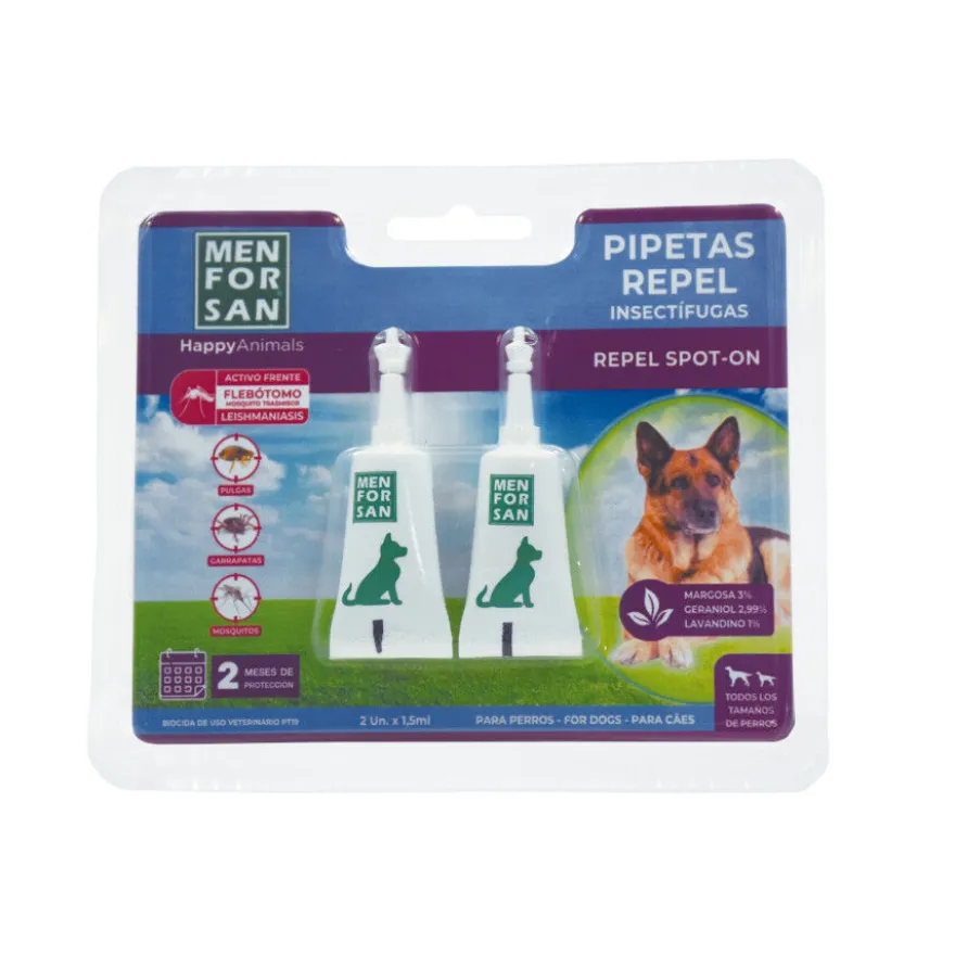Menforsan Pipetas Naturales Repelentes para perros