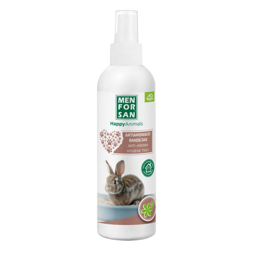 Menforsan Spray Antiamoníaco Limpiador de Bandeja para roedores, conejos y hurones