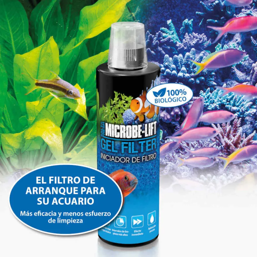 Microbe-Lift Gel Filter Iniciador de Filtro para acuarios