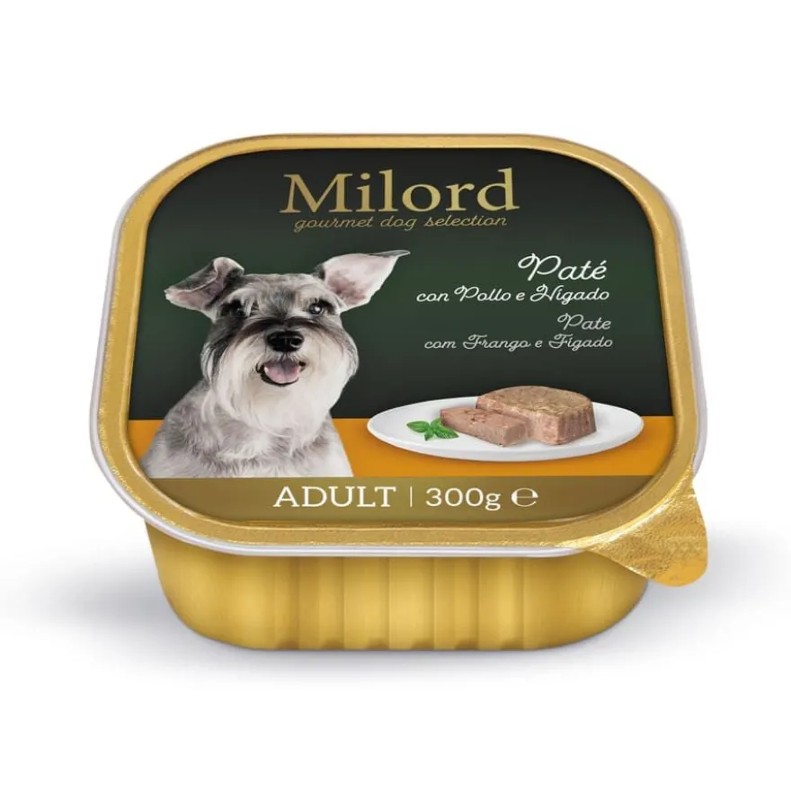 Milord Adult Pollo e Hígado en Paté tarrina para perros