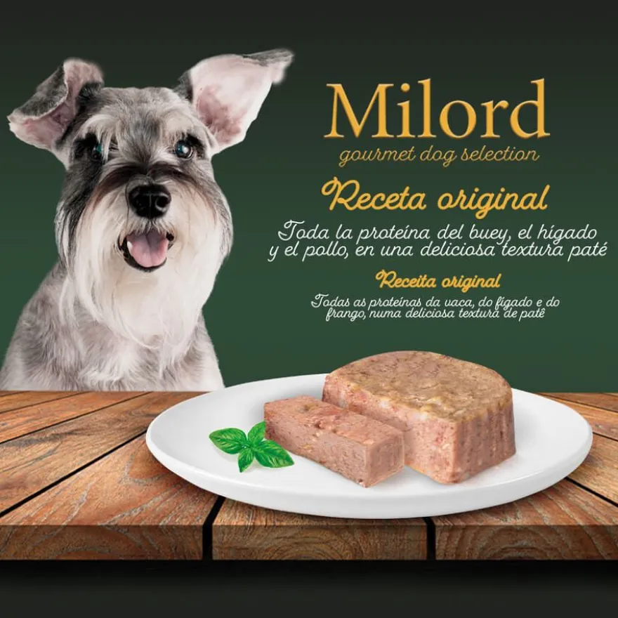 Milord Adult Pollo e Hígado en Paté tarrina para perros